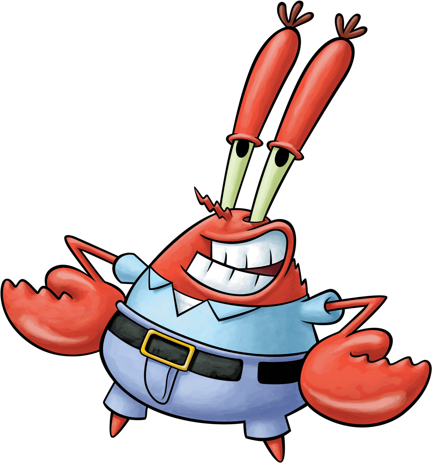 Mr Krabs Smiling Cartoon Character