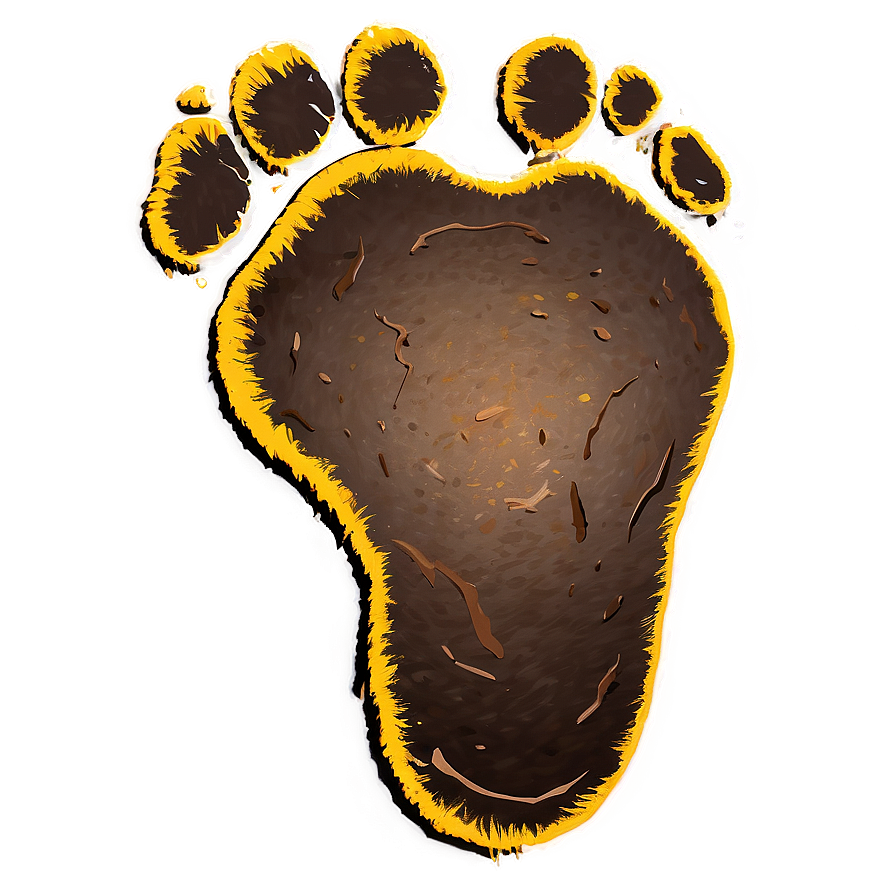 Mud Splatter Footprint Png 92