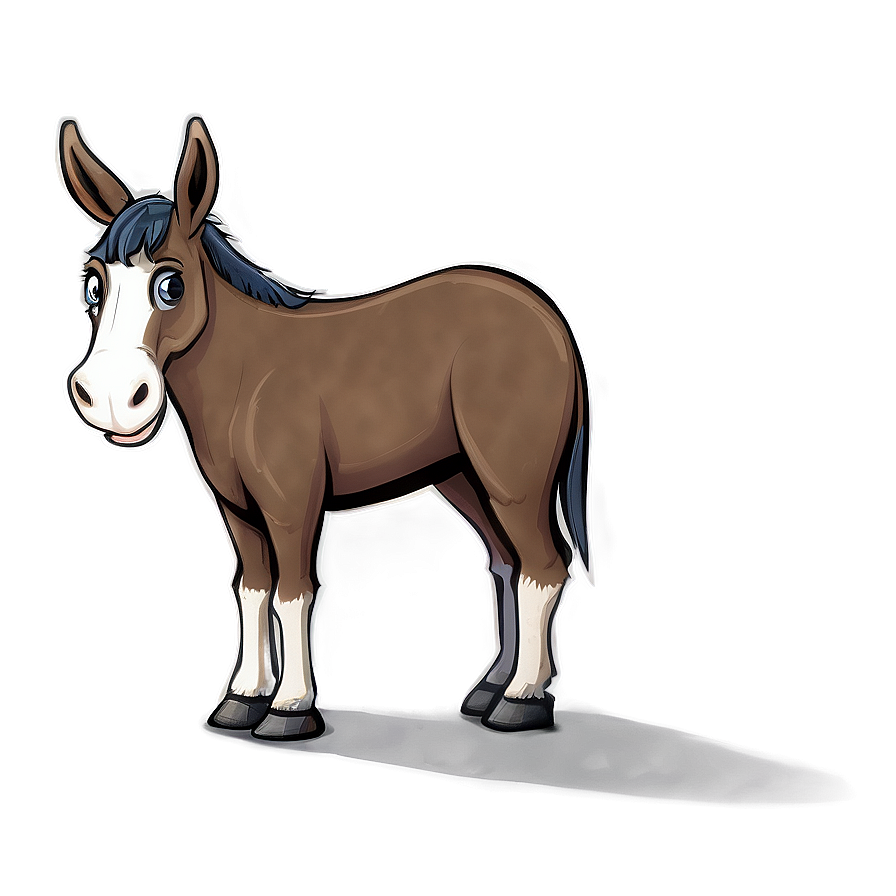 Mule In Cartoon Style Png Abl