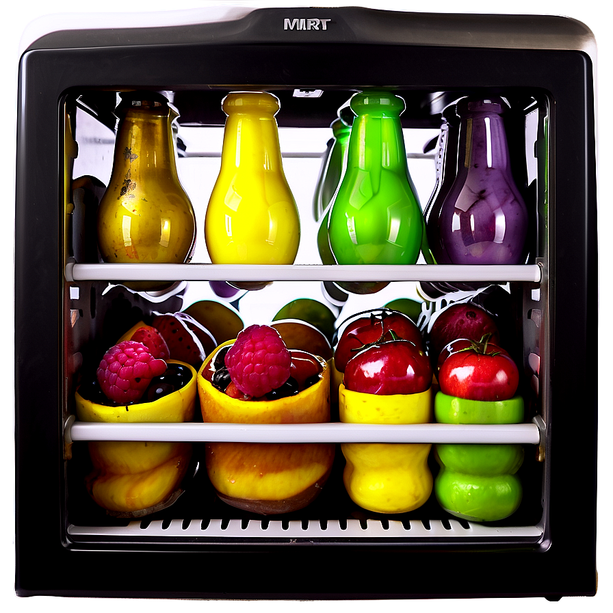 Multi-color Mini Fridge Png 11