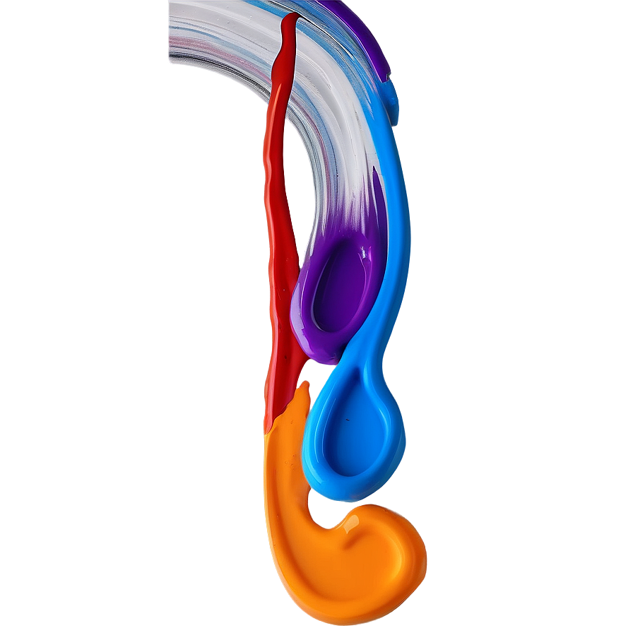 Multi-colored Paint Stroke Png 92