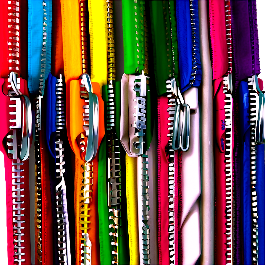 Multi-colored Zipper Array Png Aql