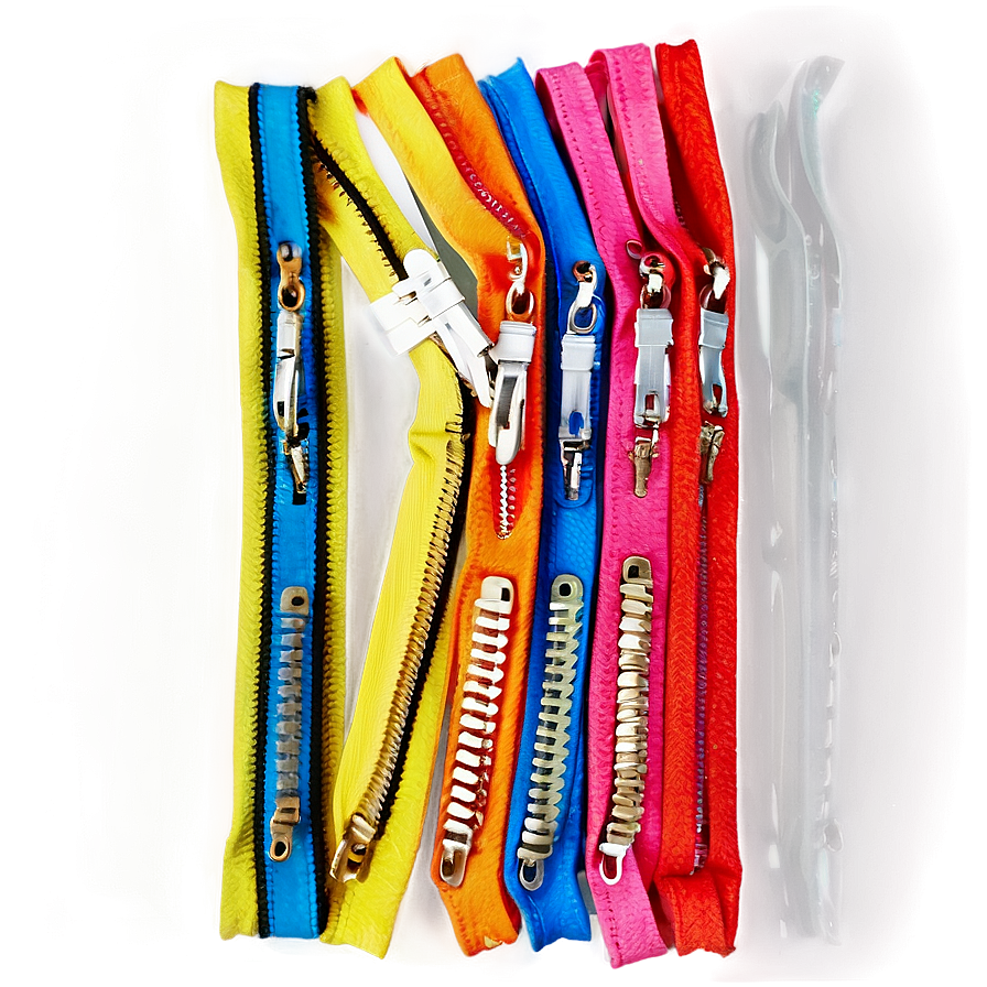 Multi-colored Zipper Array Png Nsx