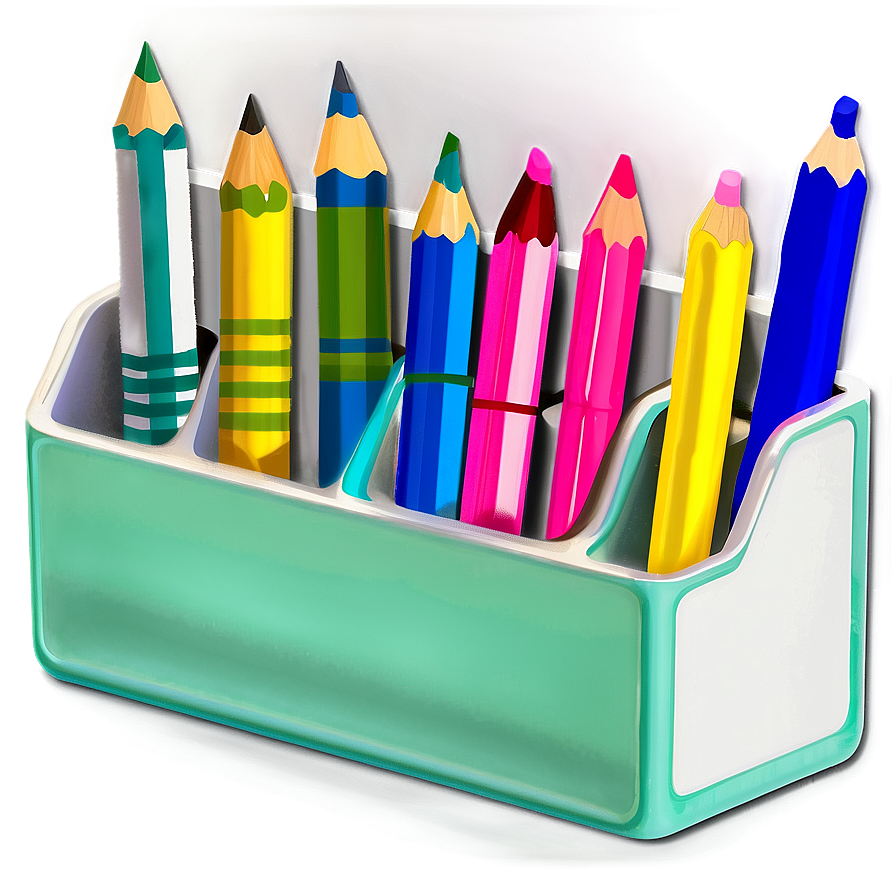 Multi-compartment Pencil Holder Png 3