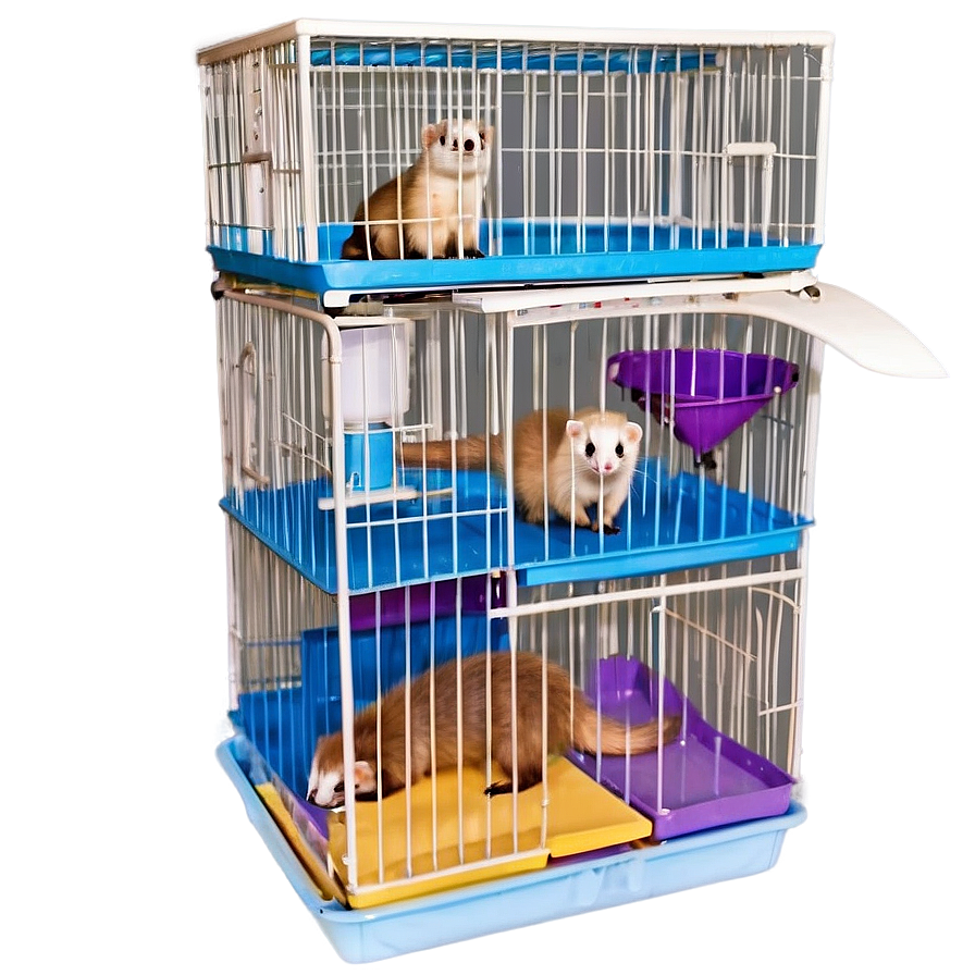 Multi-level Ferret Cage Png 87