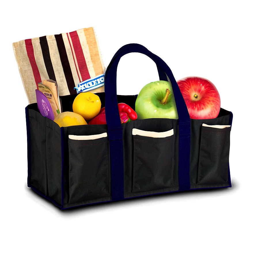 Multi-pocket Grocery Bag Png Bbi99