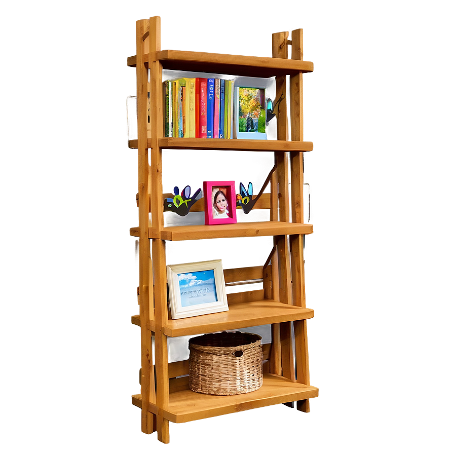 Multi-tier Bookshelf Png 05242024