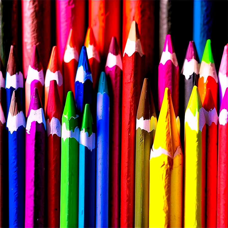 Multicolor Crayons Png 32