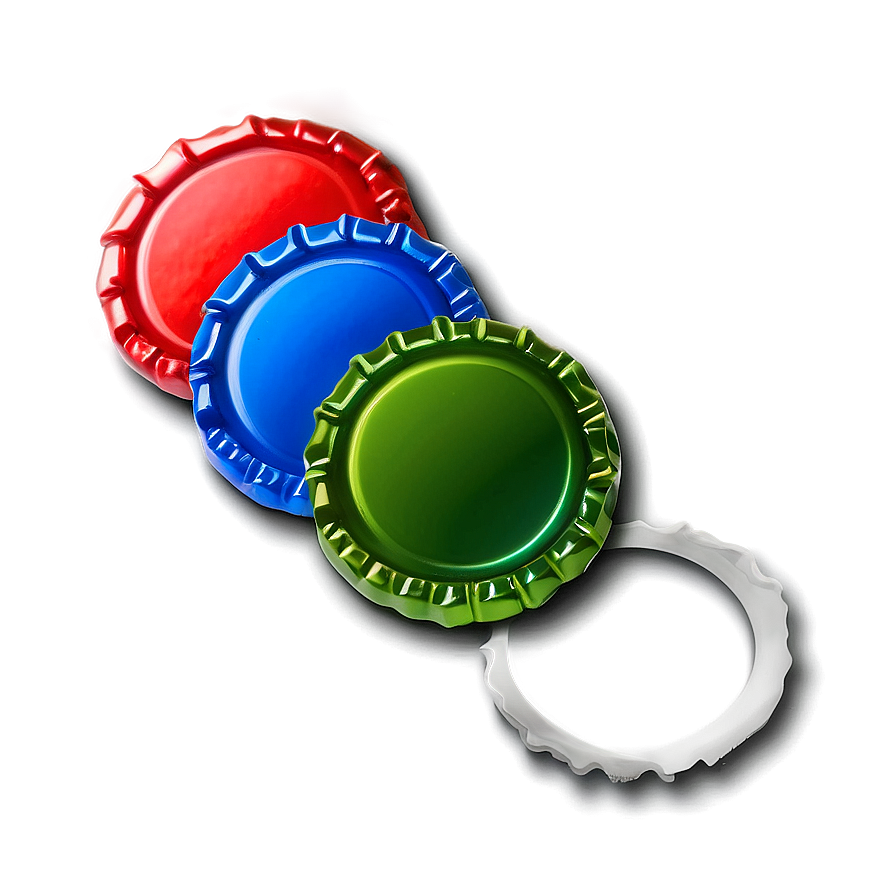 Multicolored Bottle Cap Png 06112024