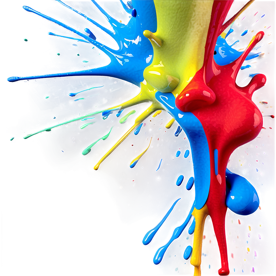 Multicolored Paint Splash Png Ioo13