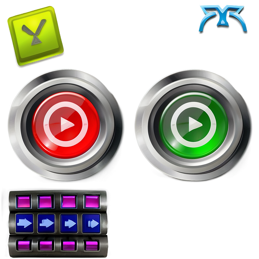 Multimedia Control Buttons Png 06262024