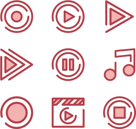 Multimedia Icon Pattern