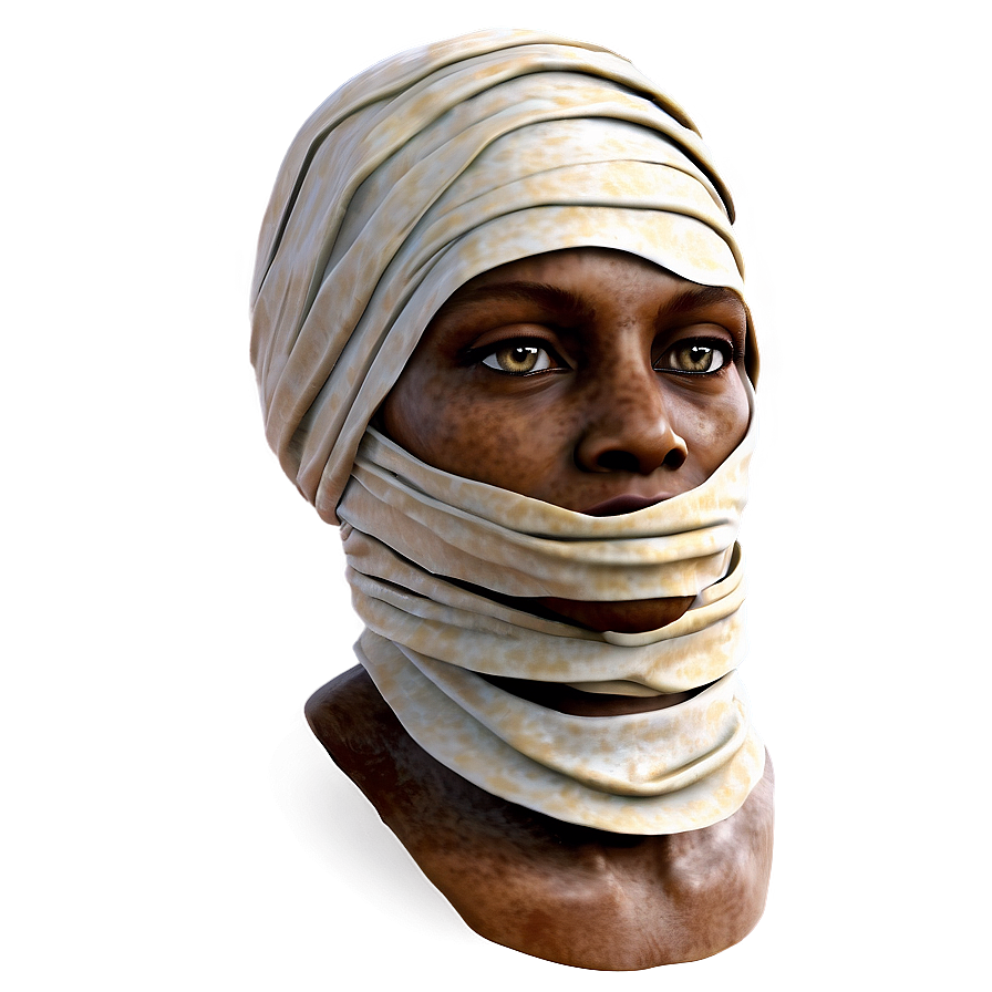 Mummy Head Wrapped Png 16