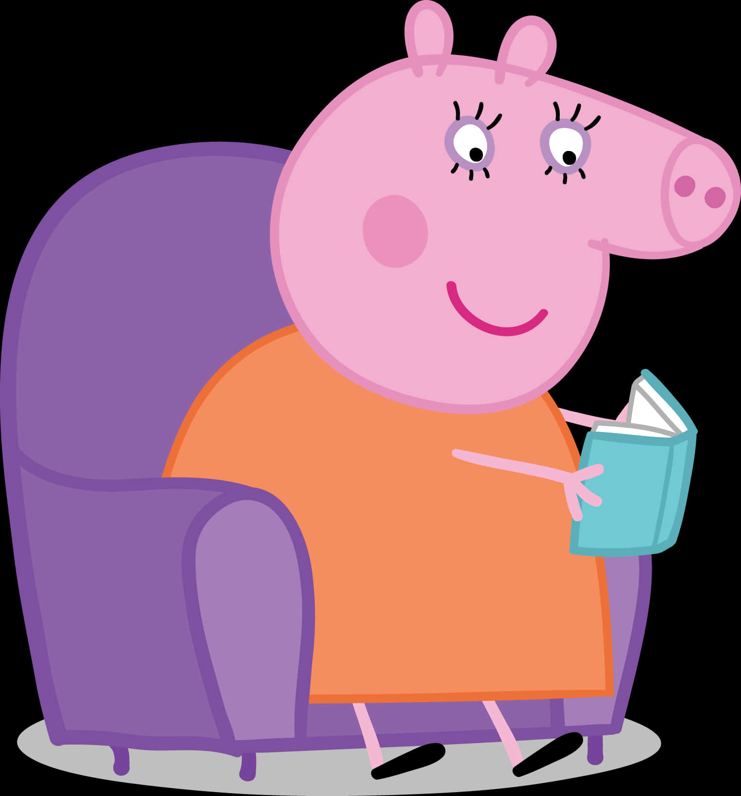 Mummy_ Pig_ Reading_in_ Chair