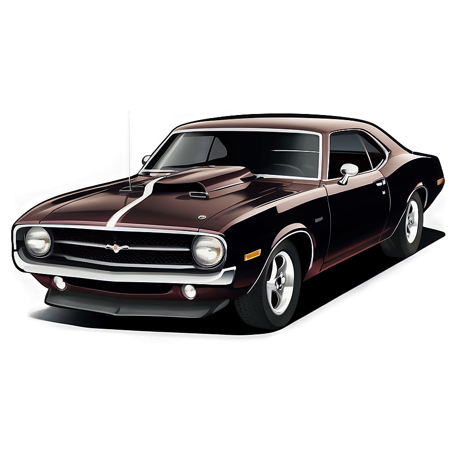 Muscle Car Vector Print Png 06202024