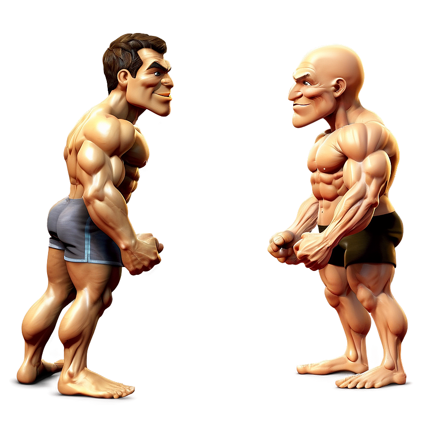 Muscle Man Drawing Png 06252024