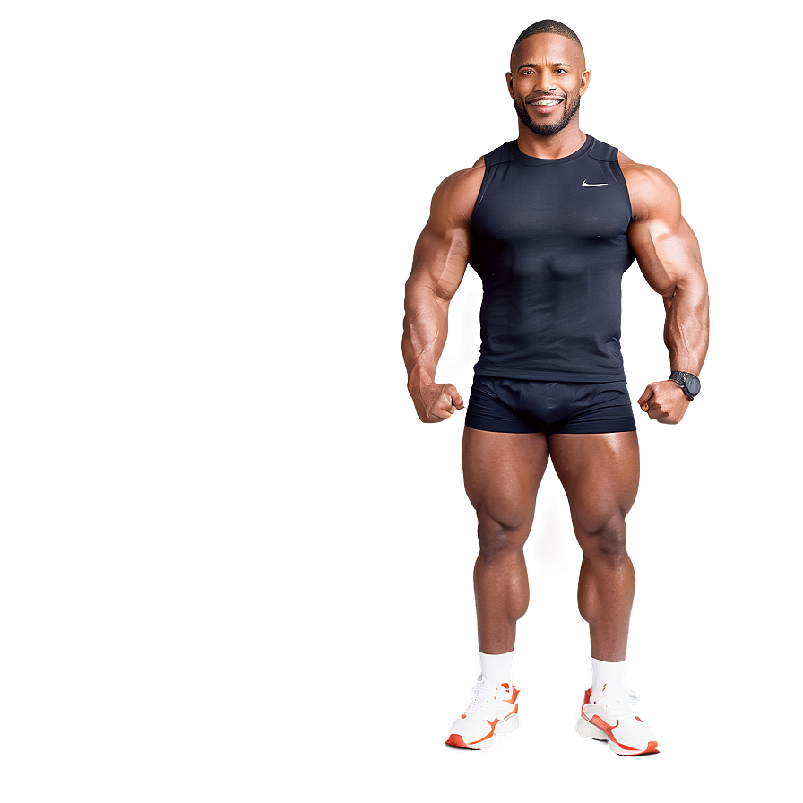 Muscle Man In Sports Gear Png Pah21