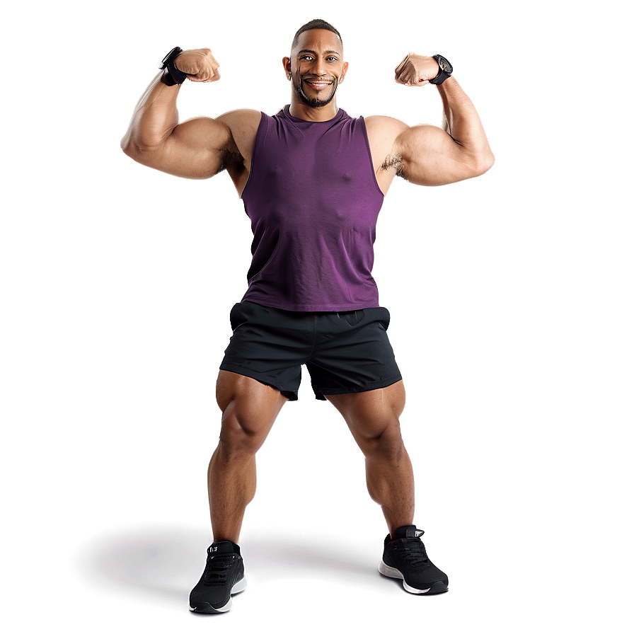 Muscle Man Workout Png 06252024