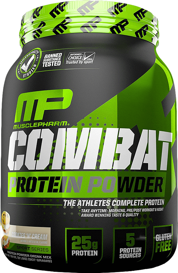 Muscle Pharm Combat Protein Powder Container