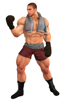 Muscular_ Man_ Boxing_ Pose