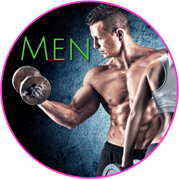 Muscular Man Performing Dumbbell Curls Fitness Concept