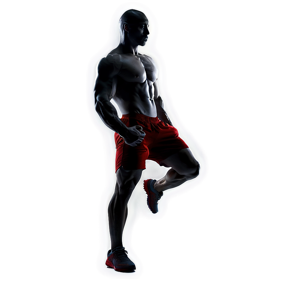 Muscular Man Silhouette Png Hrs