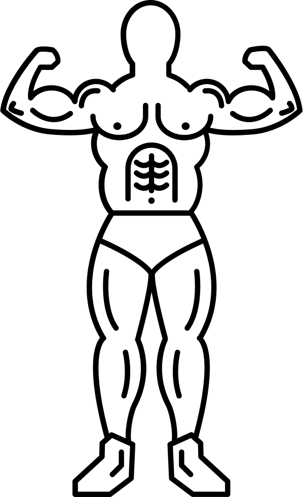 Muscular Outline Icon