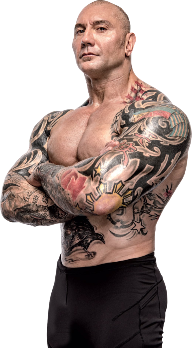 Muscular Tattooed Man Crossed Arms