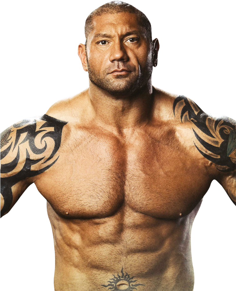 Muscular Tattooed Man Portrait