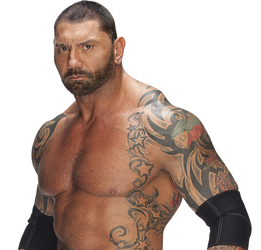 Muscular Tattooed Wrestler Portrait