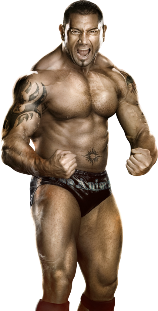 Muscular Wrestler Posing