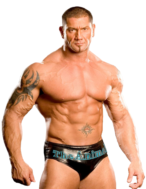Muscular Wrestler The Animal Batista