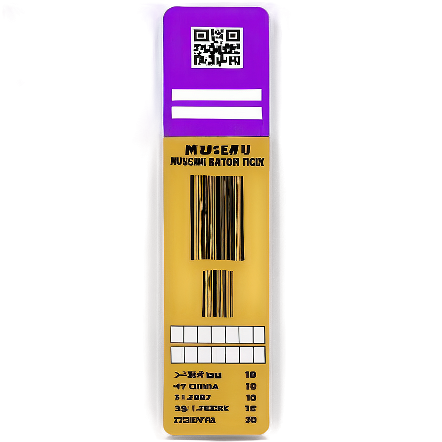 Museum Entry Ticket Png Qpt3