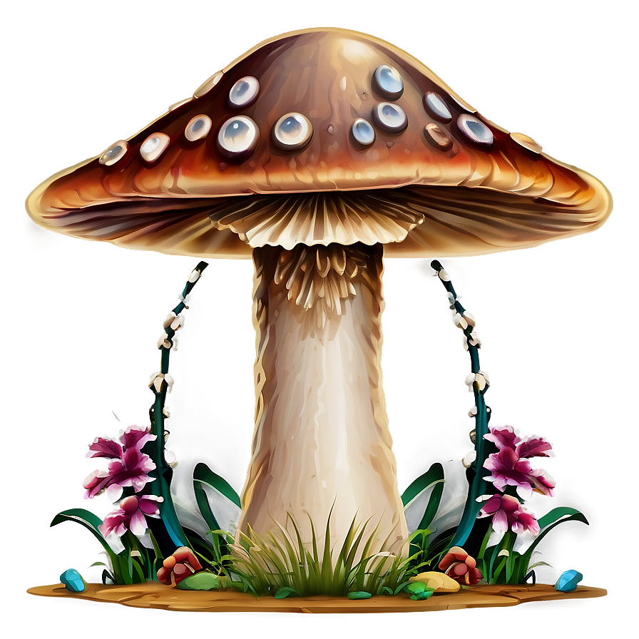 Mushroom Cartoon Graphic Png Umq