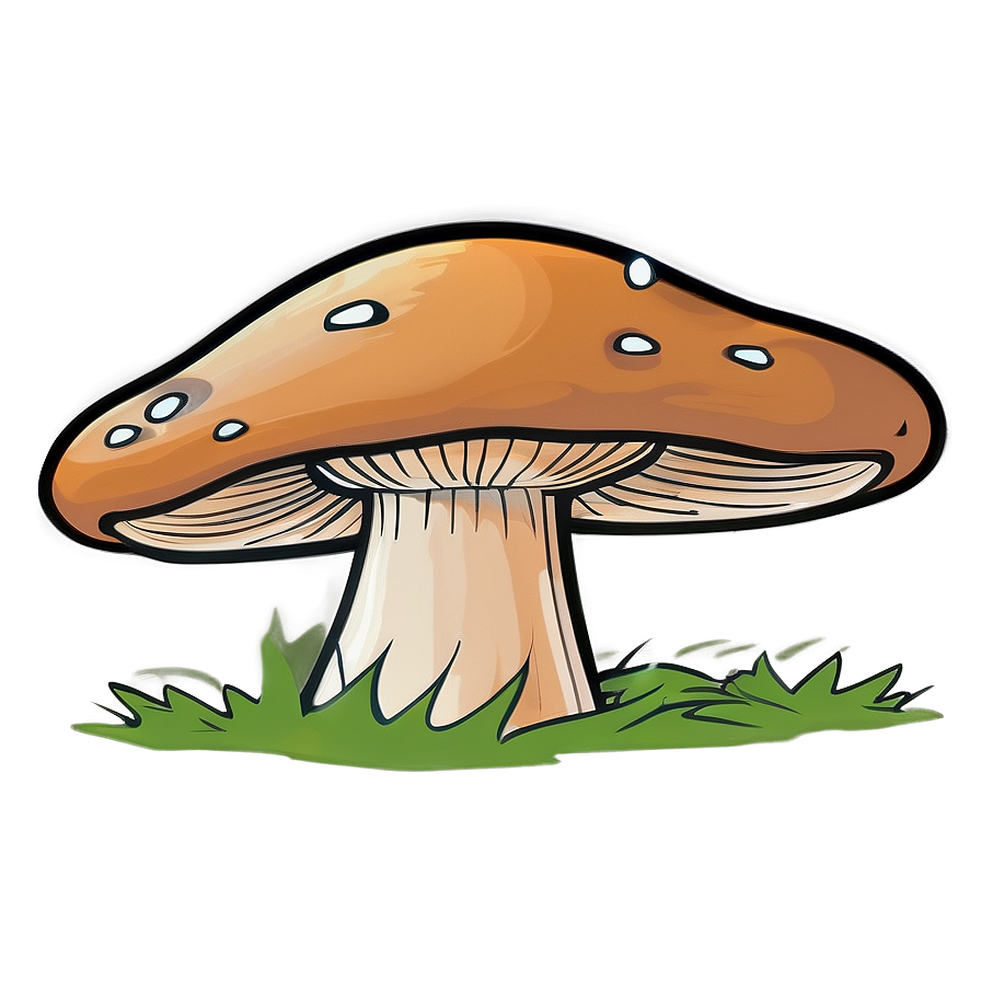 Mushroom Cartoon Outline Png 06272024