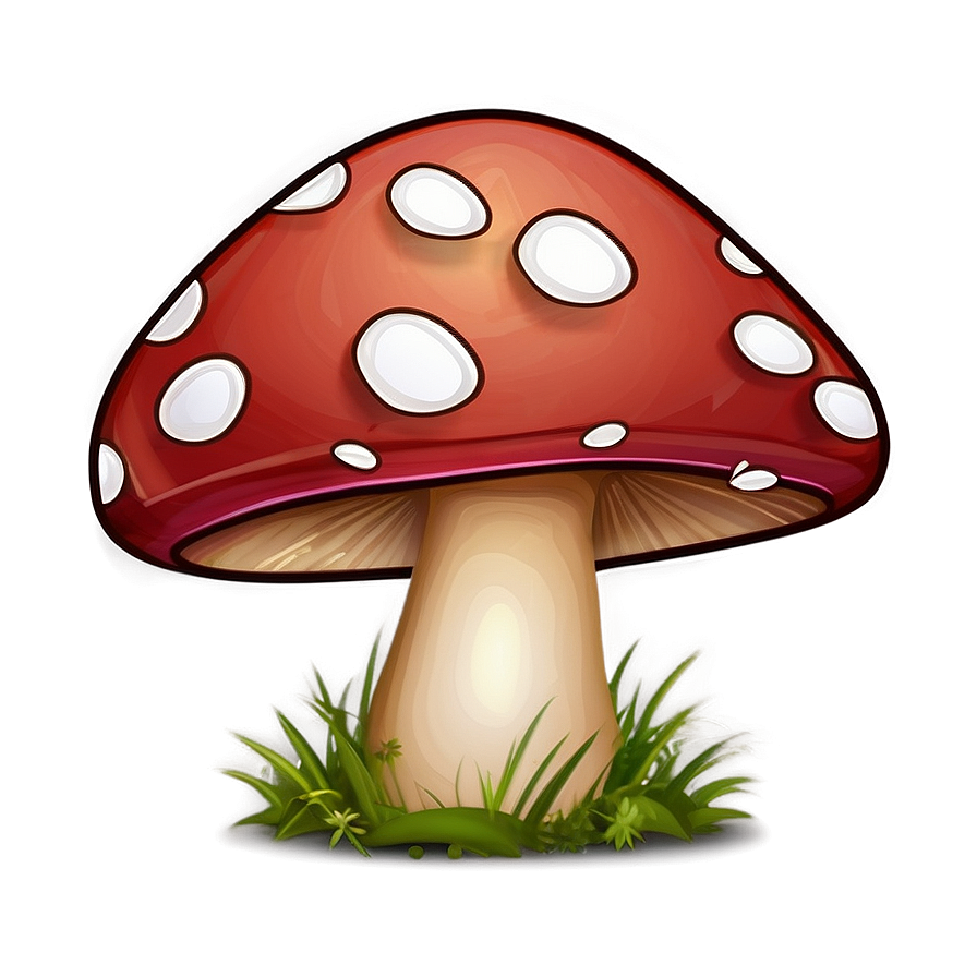 Mushroom Cartoon Pattern Png 06272024