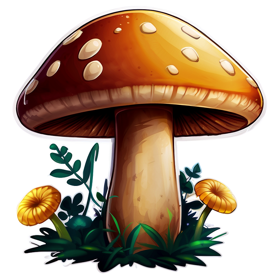 Mushroom Cartoon Sticker Png Kgp