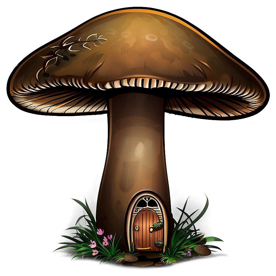 Mushroom House Clipart Png 06122024