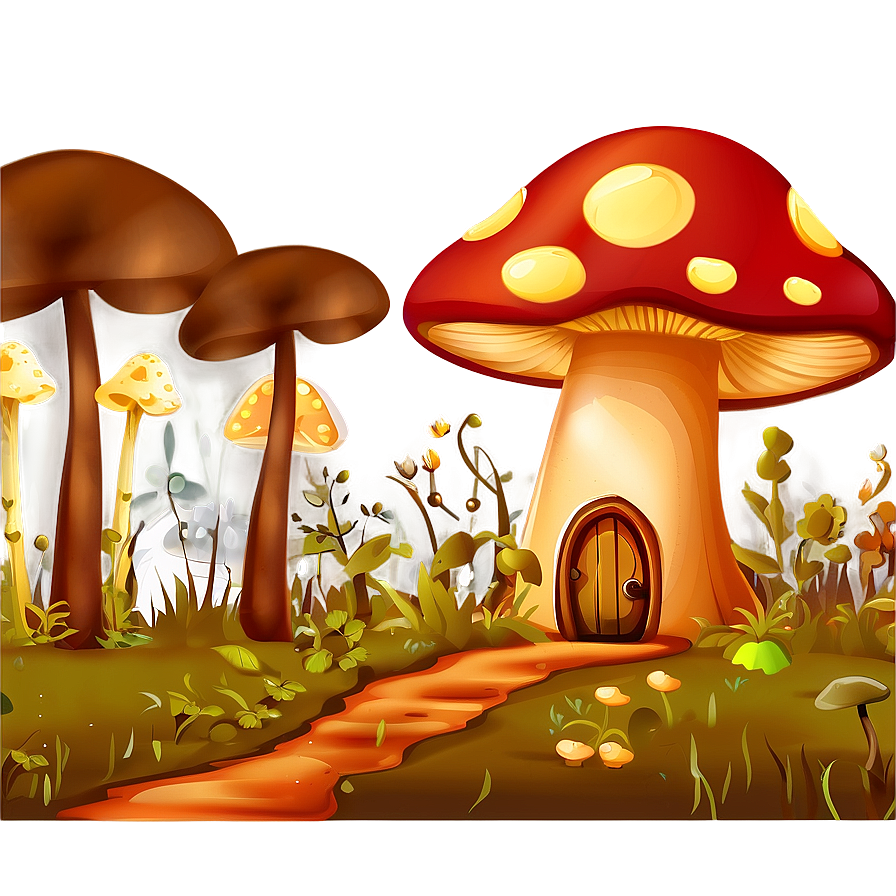 Mushroom House Clipart Png Dyi