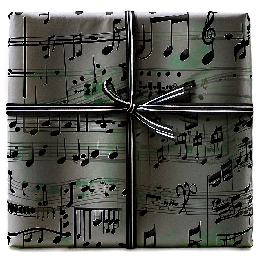 Music Notes Wrapping Paper Png 62