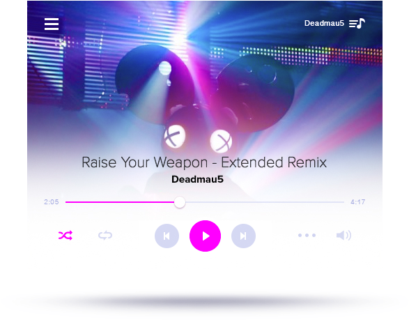 Music Player Interface Deadmau5 Extended Remix