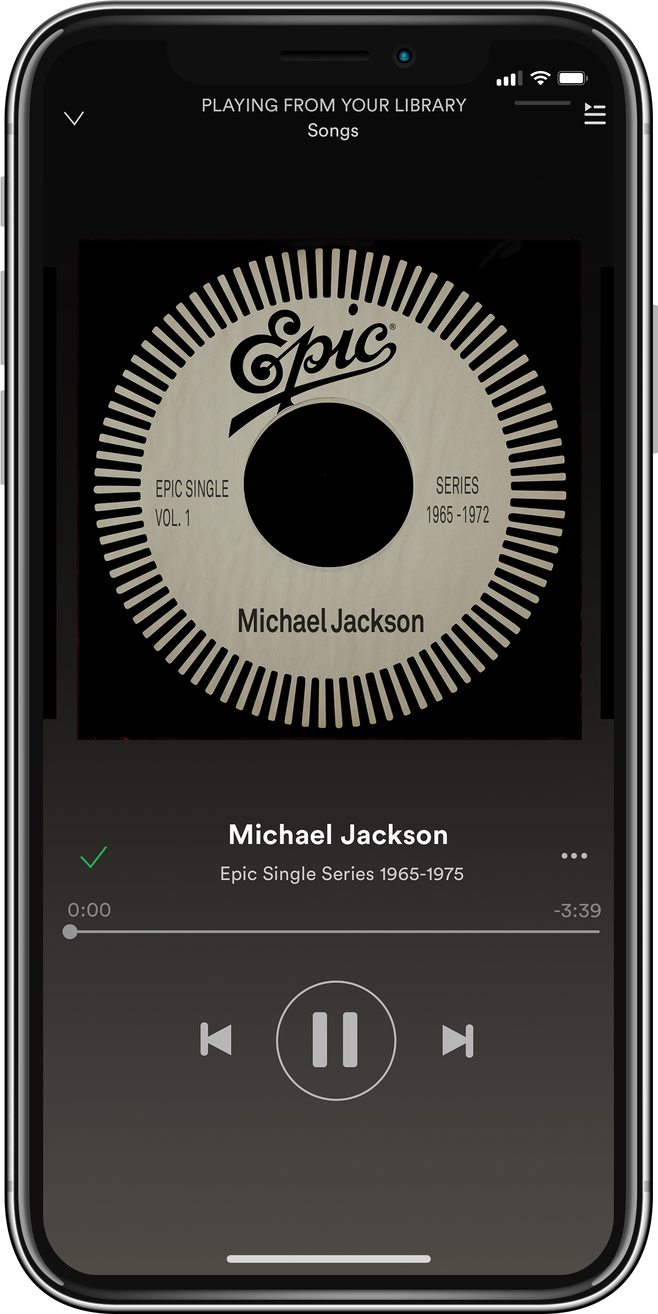 Music Player Interface Michael Jackson