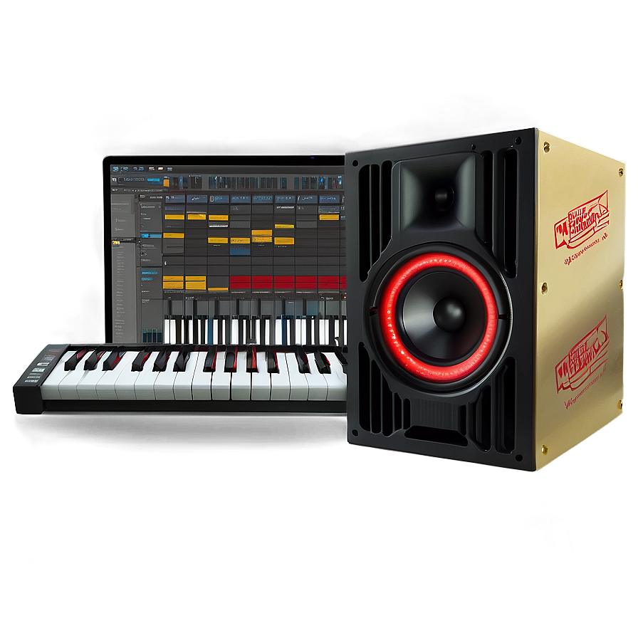 Music Production Pc Png Qrt61