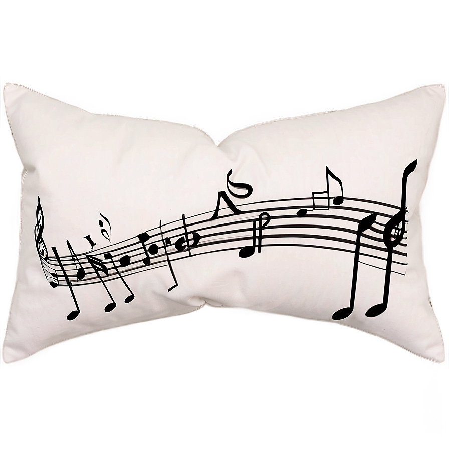 Music Theme Throw Pillows Png 06262024