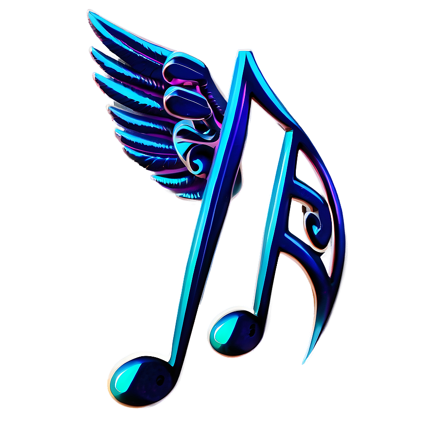 Musical Note With Wings Png Cms59