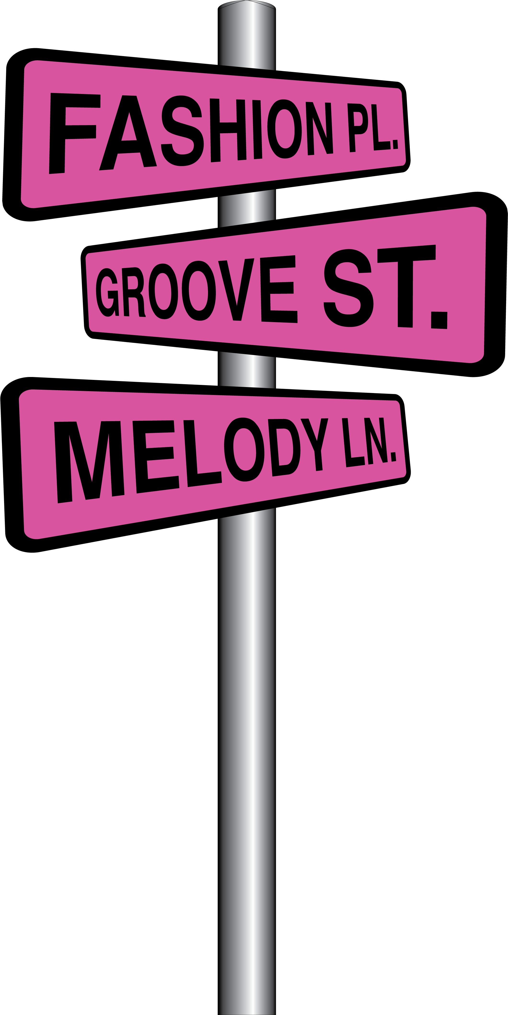 Musical Themed Street Signs