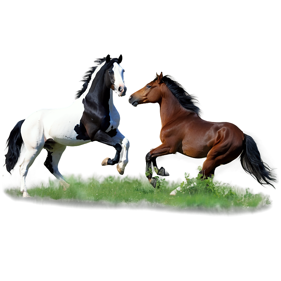 Mustang Horse Companionship Png 06262024