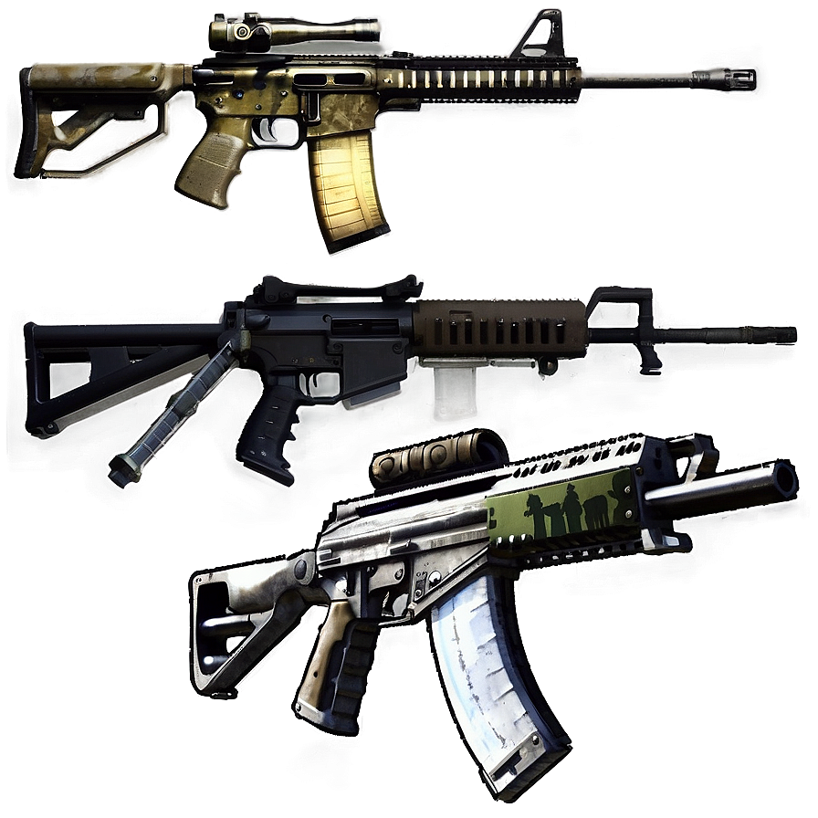 Mw2 Assault Rifle Collection Png Wnk