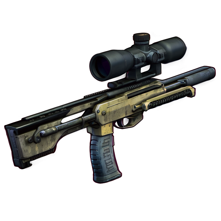 Mw2 Sniper Rifle Transparent Png Wpu