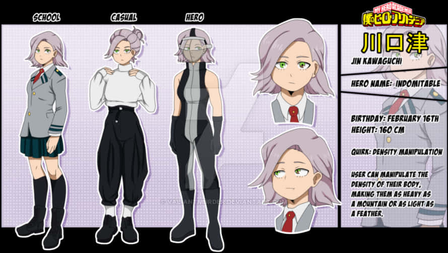 My Hero Academia Character Jin Kanaguchi Designs